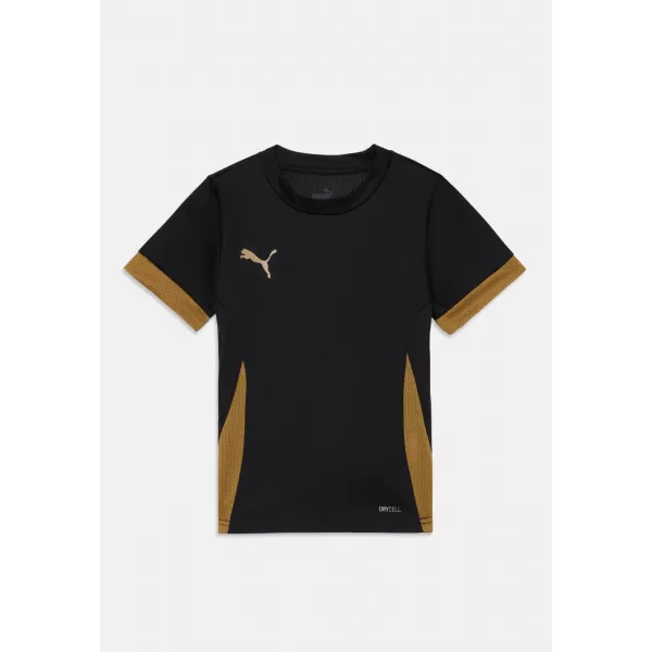  Dětské sportovní triko PUMA TEAMGOAL MATCHDAY JERSEY JR 70574828 PUMA BLACK/PUMA GOLD/MATTE GOLD 