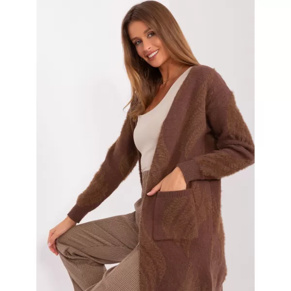  Dámský svetr WOOL FASHION ITALIA AT-SW-234501.00P BROWN 