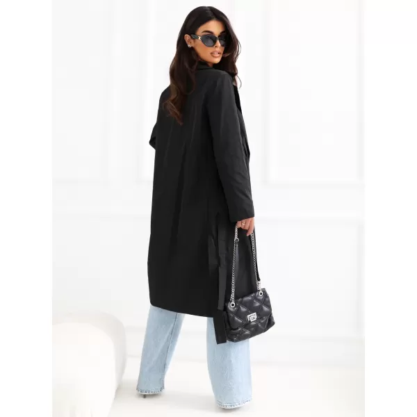  Dámský kabát RUE PARIS IT-PL-FL8808.01 BLACK 