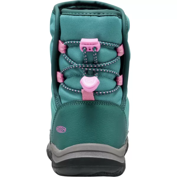  Dětské zimní boty KEEN PUFFRIDER WP CHILDREN BRITTANY BLUE/CASHMERE ROSE 