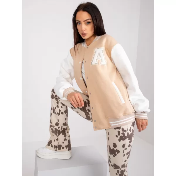  Dámská mikina EX MODA EM-BL-697.88 BEIGE 