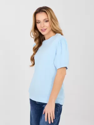 Dámské triko RUE PARIS RV-BZ-A1184.21 LIGHT BLUE