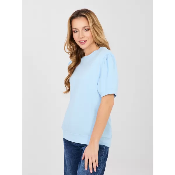  Dámské triko RUE PARIS RV-BZ-A1184.21 LIGHT BLUE 