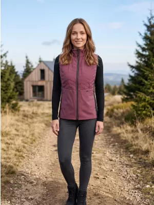 Dámská lehká vesta ALPINE PRO BERFA 3 GRAPE NECTAR