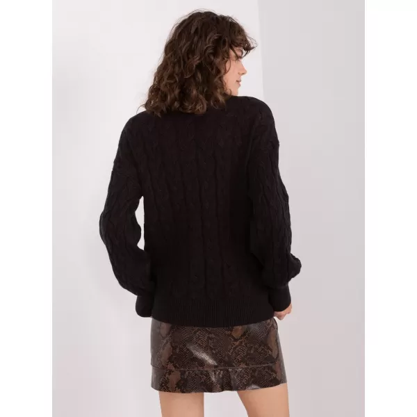  Dámský svetr WOOL FASHION ITALIA AT-SW-2348.93 NOIRE 