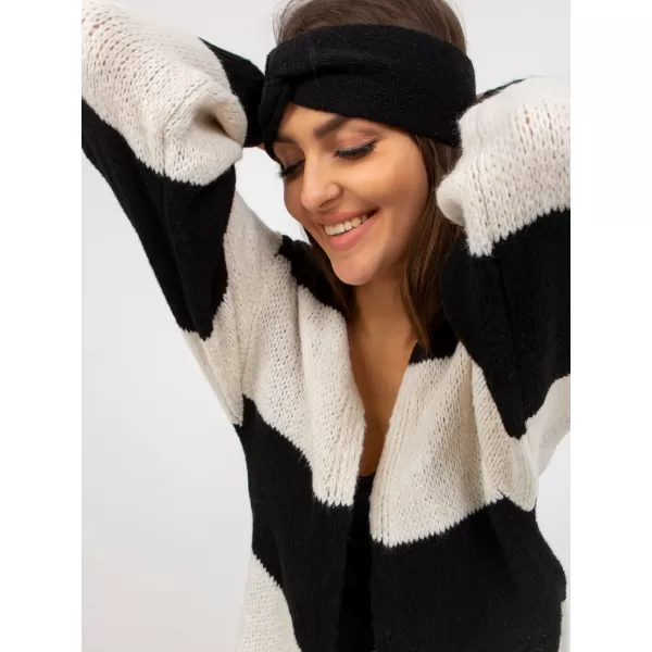  Dámský kardigan OCH BELLA TW-SW-BI-M3022.29X WHITE-BLACK 