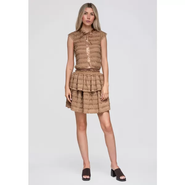  Dámská blůza OMBRE OW-TS-E0066 TAUPE 