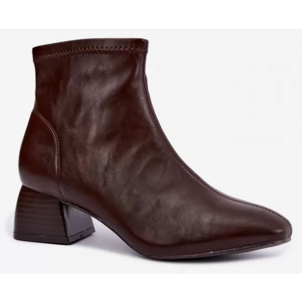 Dámské kotníkové boty BOTO D-337 CHOCOLATE 