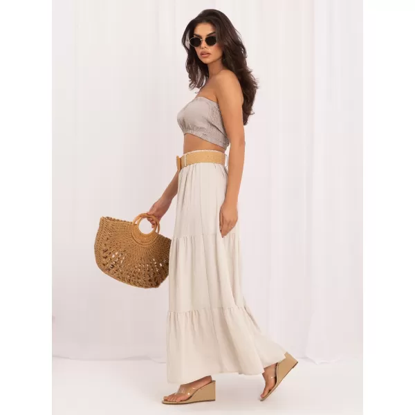  Dámská sukně ITALY MODA MO-SD-25013.48 LIGHT BEIGE 