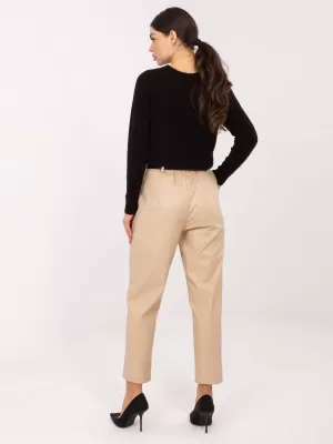 Dámské kalhoty RUE PARIS IT-SP-FL8576.06P CAMEL