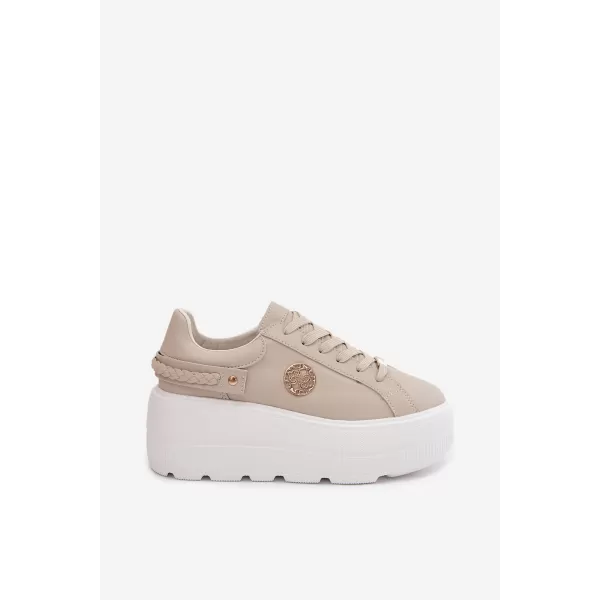  Dámské tenisky D&A LR61-7095 BEIGE 