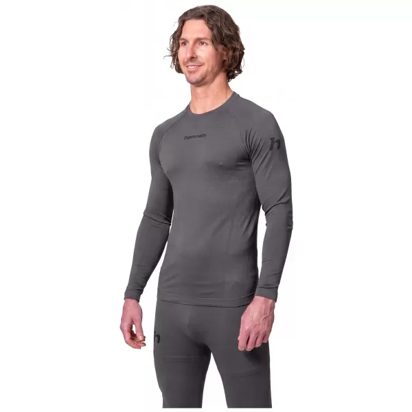  Pánské spodní prádlo HANNAH ACTIVE TS L/S VOLCANIC ASH 
