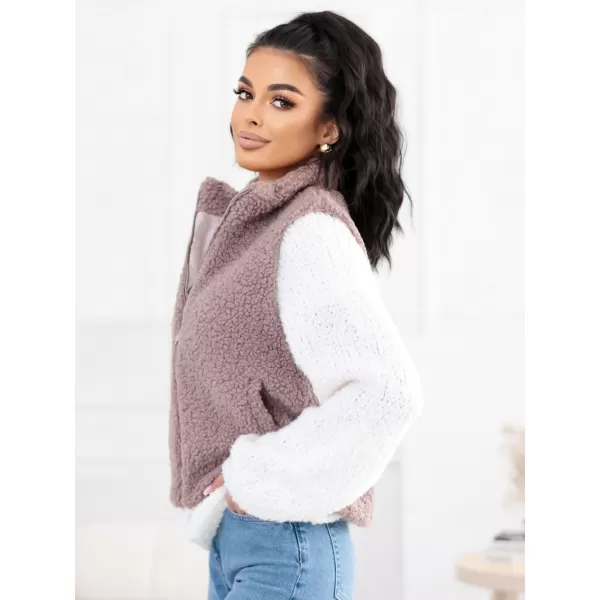  Dámská vesta FACTORY PRICE CS-KZ-1403.00P DARK BEIGE 
