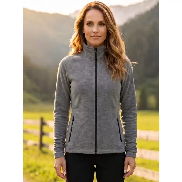  Dámská micro fleece mikina MALFINI FACTOR 853 ČERNÝ MELÍR 