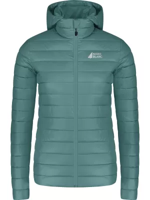 Dámská prošívaná bunda NORDBLANC NIMBUS WJL8395 ZELENÁ