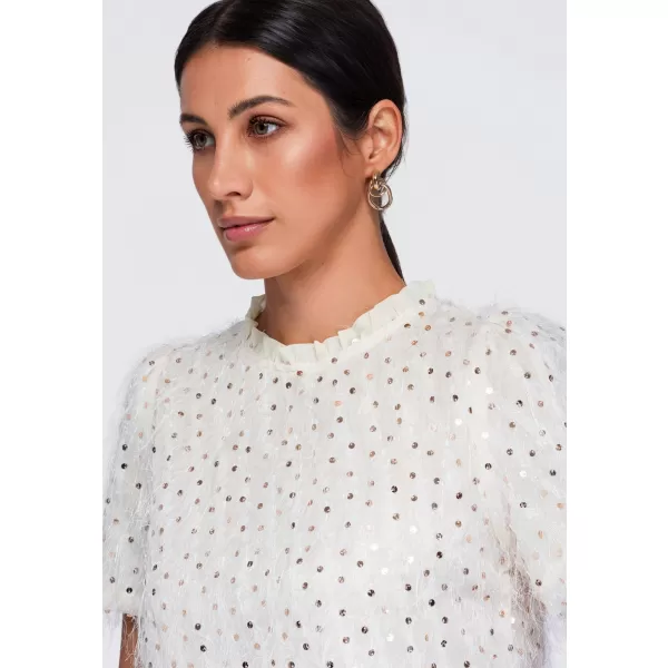  Dámská halenka OMBRE OW-TS-E0089 BEIGE 