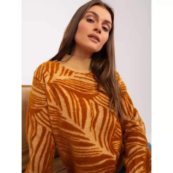  Dámský svetr WOOL FASHION ITALIA AT-SW-2357.96 CAMEL 