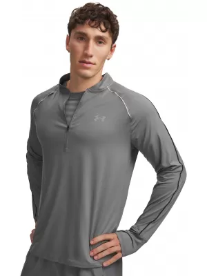 Pánské triko UNDER ARMOUR UA VELOCITI HALF ZIP 6013909-709 ZELENÁ