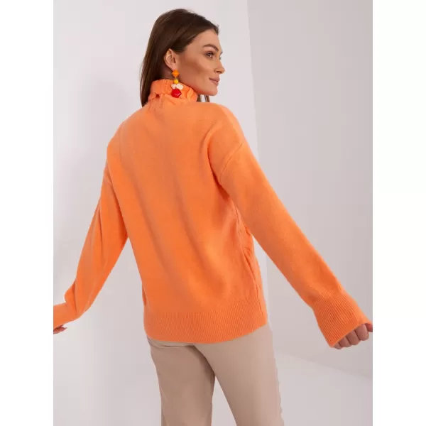  Dámský svetr WOOL FASHION ITALIA AT-SW-23401.97P BRIGHT ORANGE 