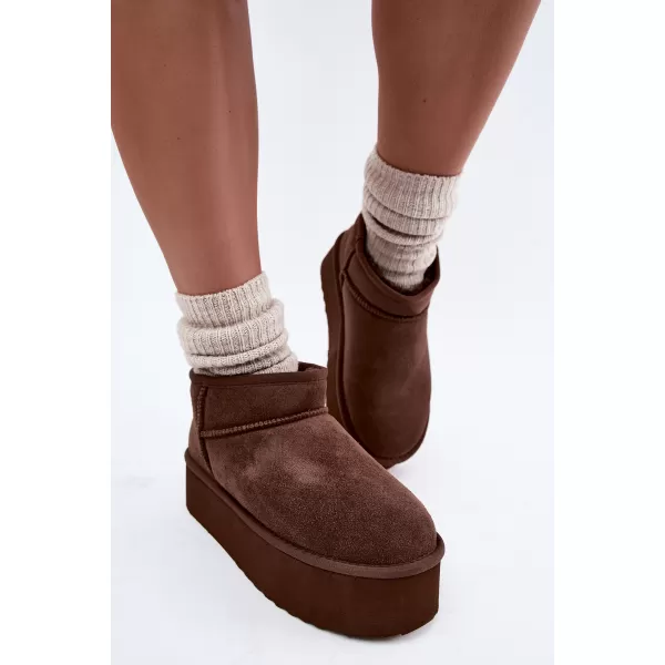  Dámské sněhule BOTO 6391 BROWN 