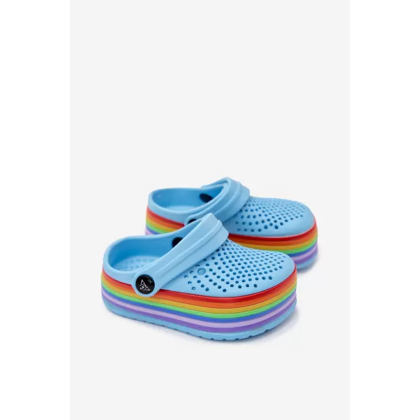  Dětské pantofle BOTO D2016/D2015 LIGHT BLUE 
