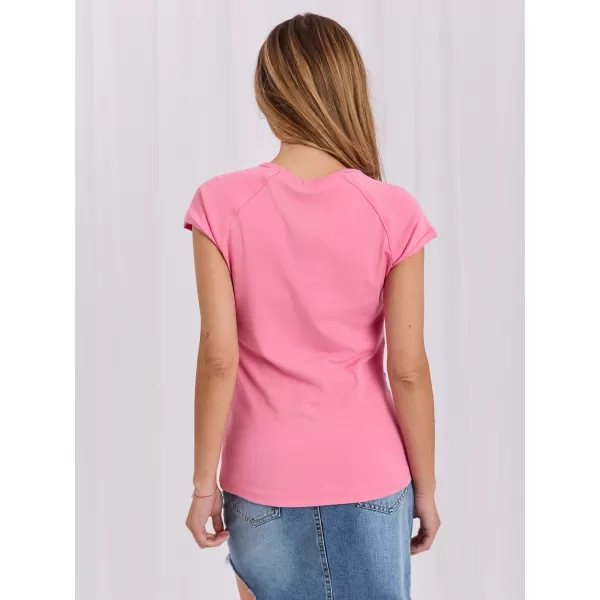  Dámské tričko RUE PARIS RV-TS-A1442.15 PINK 