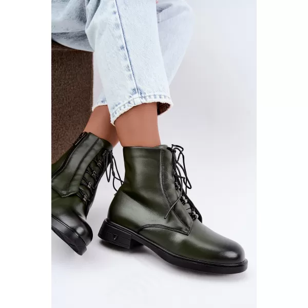  Dámské kotníkové boty VINCEZA 133113 DARK GREEN 