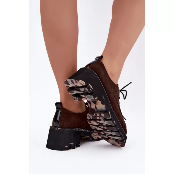  Dámské polobotky ARTIKER 59C0276 CHOCOLATE 