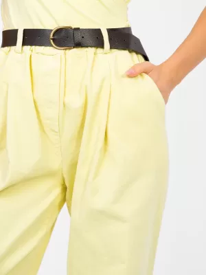 Dámské kalhoty ITALY MODA MI-SP-2690.00 BRIGHT YELLOW