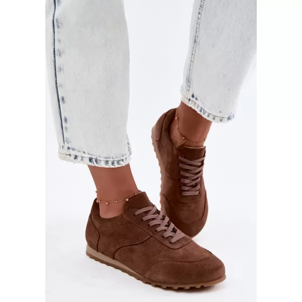 Dámské tenisky ZAZOO N1422 BROWN 