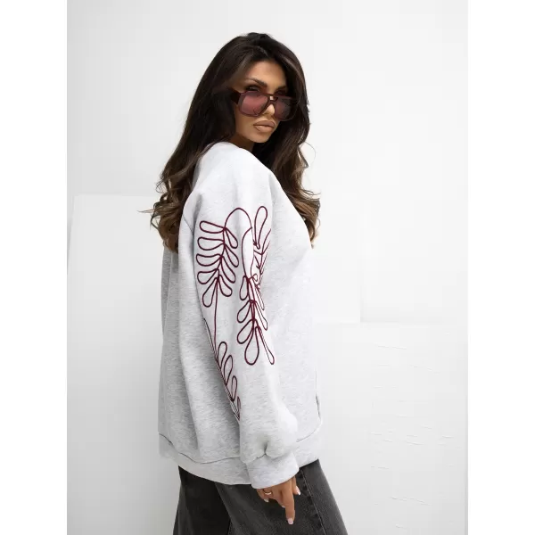  Dámská mikina RUE PARIS RV-BL-A1042.25 LIGHT GREY 