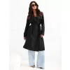 Dámský kabát RUE PARIS IT-PL-FL8808.01 BLACK
