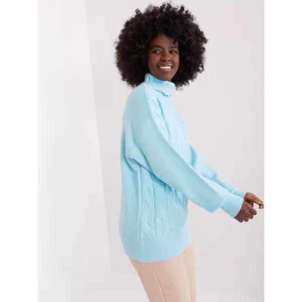  Dámský svetr WOOL FASHION ITALIA AT-SW-23401.97P LIGHT BLUE 