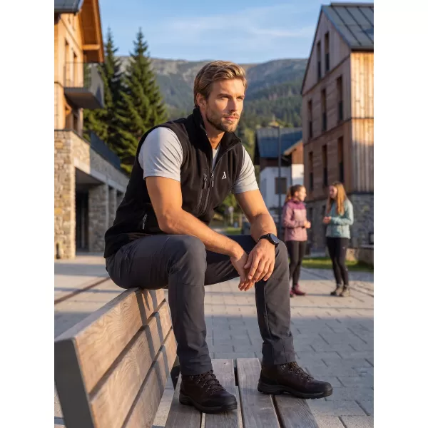  Pánská fleece vesta ALTISPORT ALM002525 ČERNÁ 