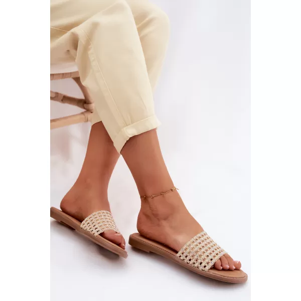  Dámské pantofle BOTO 26SD98-9832 BEIGE 