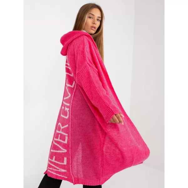  Dámský kardigan OCH BELLA TW-SW-BI-M56.35 FLUO PINK 