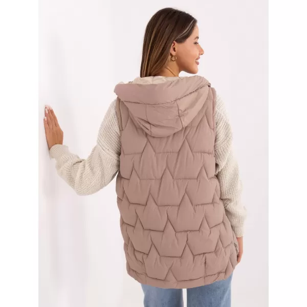  Dámská vesta FACTORY PRICE MBM-KZ-2516.96 DARK BEIGE 