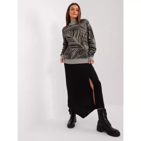  Dámský svetr WOOL FASHION ITALIA AT-SW-2357.96 KHAKI 