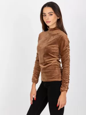Dámská halenka RUE PARIS RP-BZ-8181.45P BROWN