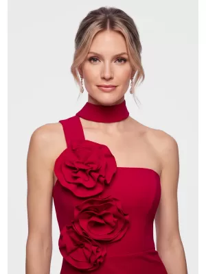 Dámské šaty LARICA LA-OM-DLR453 RED