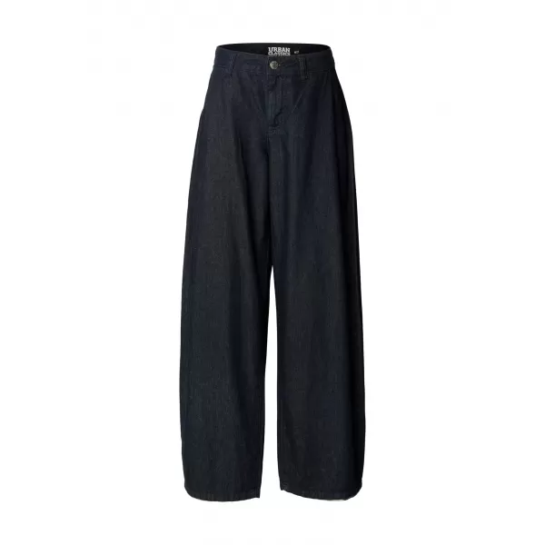  Dámské kalhoty URBAN CLASSICS TB8296 BLUE RINSED WASHED 