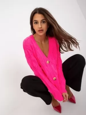 Dámský svetr RUE PARIS LC-SW-8035.06X FLUO PINK