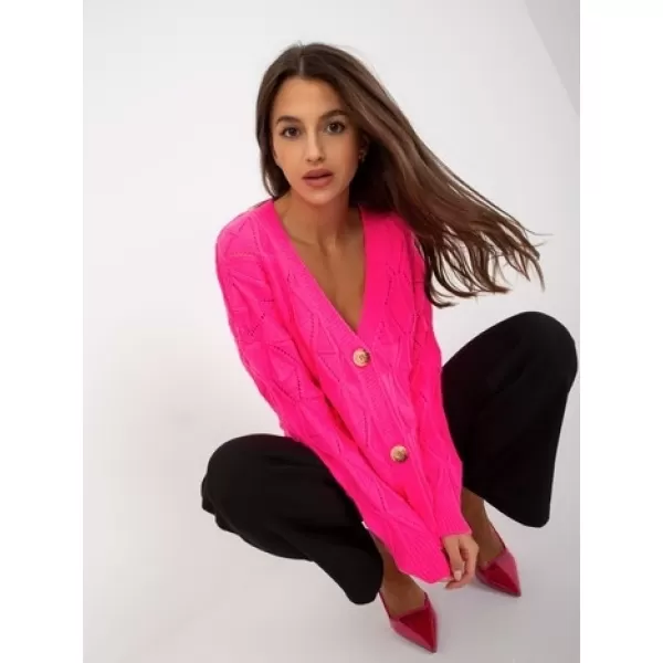  Dámský svetr RUE PARIS LC-SW-8035.06X FLUO PINK 