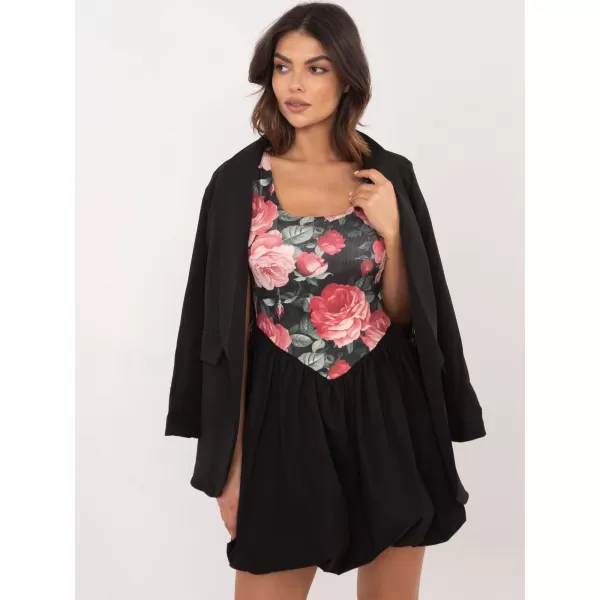  Dámské šaty ITALY MODA DHJ-SK-19805-2.65 BLACK AND PINK 