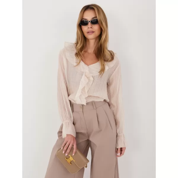 Dámská halenka ITALY MODA IT-BZ-25096.84 BEIGE 
