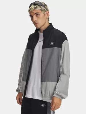 Pánská bunda UNDER ARMOUR ICON WOVEN TRACK FZ 6009436-001 ČERNÁ