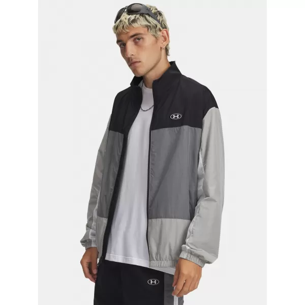  Pánská bunda UNDER ARMOUR ICON WOVEN TRACK FZ 6009436-001 ČERNÁ 