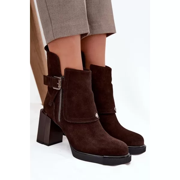 Dámské kozačky VINCEZA 91152 CHOCOLATE 