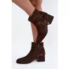 Dámské kotníkové boty D&A CR62-3476 BROWN