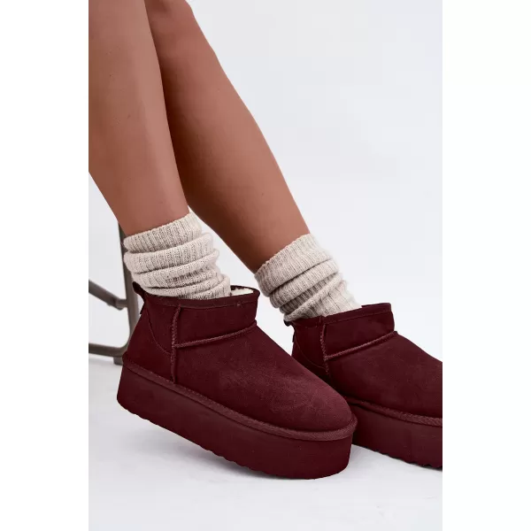  Dámské sněhule BOTO 6391 BURGUNDY 